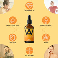 WELL ACTUALLY Liposomal Vitamin D3 + K2 Liquid Pipette - High Absorption Vegan Vitamin D3 4000 IU & Vitamin K2-7 160mcg as Menaquinone-7 MK-7 - Orange & Mango (up to 120 Servings)