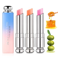 SHEBEEDO Jelly Lip Balm Set, 3PC Magic Temperature Color Change Tinted Lip Balm for girls,Long Lasting Moisturizer Lip Gloss, Jelly Lipstick Gift Set