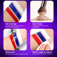 Body Paint Halloween Face Paint 200g, Afflano Clown Makeup Red White and Blue Face Paint Kit, Red Face Painting for Adult Corpse Bride Joker SFX Skeleton Halloween Makeup Football Sport