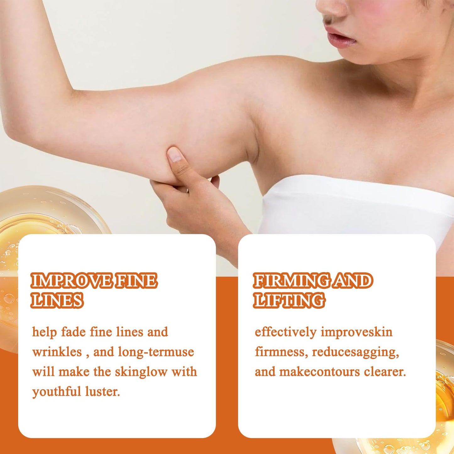 Magic Body Oil Firming 2 PCS Magic Luxury Body Oil, Moisturizing Firming Body Lotion for Smooth and Shiny Skin, Effectively Improves Fine Lines, Soft and Firm,for Women After Bathing, 100ml 3.38 Fl Oz