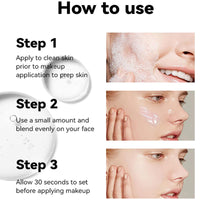 Luzvienzee Face Primer Makeup, Hydrating Pore Minimizer Makeup Primer Under Foundation, Deeply Moisturizing Smoothing Clear Matte Primer for Dry Skin