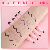 Prreal Eyeliner Freckle Pen,2 in 1 Freckle Stamp and Liquid Eyeliner,03