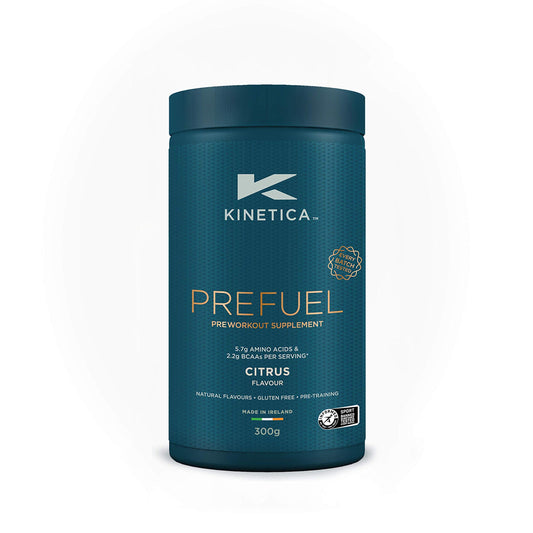 Kinetica PreFuel, Pre Workout, 5.7g Amino Acids & 2.2g BCAA's per Serving, 30 Servings, Citrus, 300g