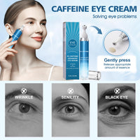 Allony Caffeine Eye Cream, Eye Cream for Dark Circles and Puffy Eyes, Eye Cream Anti Aging, Eye Bags Remover, Moisturizing, Firming and Anti-wrinkle(20ml)