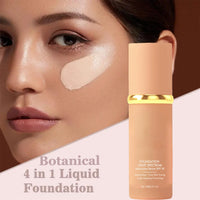 MEITREND Bio Foundation 4 in 1 Light Spectrum with SPF 50,Hydrating Medium Full Coverage Color Changing Foundation,4 in 1 Liquid Foundation Color Matching Foundation Longwearing & Waterproof Makeup