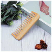 Lisoviom Wide-Tooth Comb bamboo,Large Hair Detangling Comb Wide Tooth Comb, No Handle Detangler Comb Styling Shampoo Comb,Quality Wooden Curls Comb,Wooden Hair Comb Wide Tooth Wood Anti Static for Long Hair