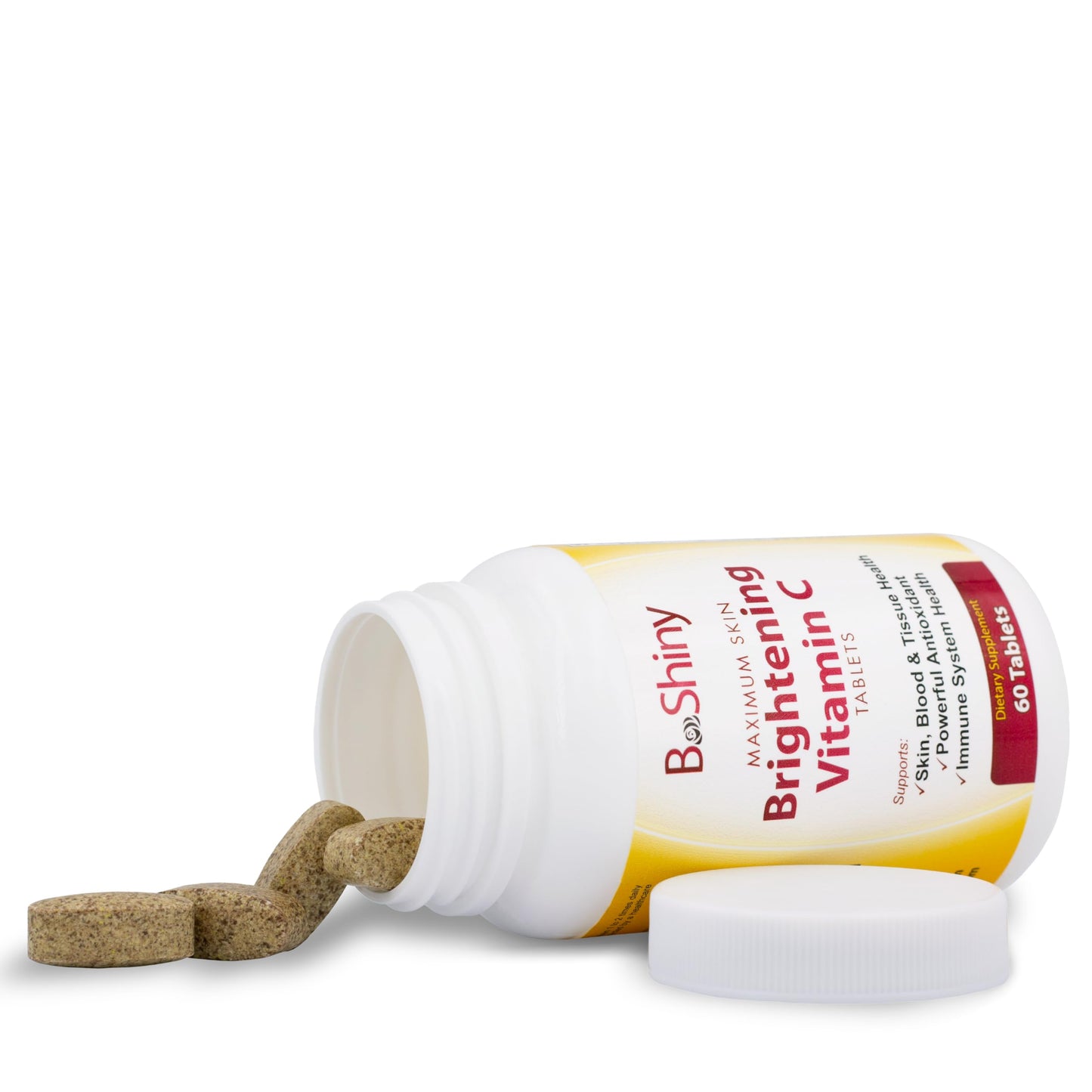 Vitamin C 1000mg Maximum Skin Brightening with Rose HIPS and Bioflavonoids Immune Support Supplement, Antioxidant Tablets Healthy Aging, Builds Energy and Overall Well-Being