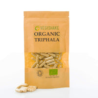 vegishake Organic Triphala HPMC Capsule 800mg Detoxify Body Bowel Health Aid Digestion Antioxidants Vegan Halal Kosher (60 Capsules)