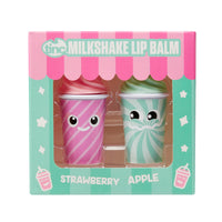 Tinc Milkshake Lip Balms for Kids Flavoured Fruity Scents, Strawberry, Apple, Keeps Lips Moist, Party Bag Treat, Two Flavours