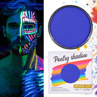 LOPHE Glow Neon Face Paint, 30g Water Soluble Face Body Makeup Pigment for Adults Kids Children, Water Based Neon Fluorescent Face Paint, Face Body Painting for Halloween Party Carnival