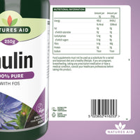 Natures Aid Inulin Powder Supplement 250g