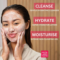 Hada Labo Tokyo - Super Hyaluronic Acid Moisturising Facial Sheet Masks, For Age 18-39 (Pack of 10)