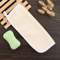 qiqiqiaqia 4 Pack Exfoliating Face and Body Wash Cloths 2-Sided Bath Towel Exfoliating Scrub Cloth for Women and Man Hand Towels for Bathroom with Soft Handle and Fine Mesh(26 x 22cm)