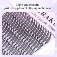 NAGARAKU Spire Shaped Eyelashes Extensions Air Series Premade Volume Lashes 0.07mm C Curl 8mm-15mm Mix Length 240 Clusters Wet Set/Anime/Manga Styles Lashes