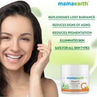 MAMAEARTH Mamaearth Vitamin C Sleeping Mask, Night Cream For Women, for Skin Illumination - 100 g