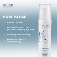 BIOTRADE Biotrade Pure Skin Exfoliating Tonic with AHA & BHA – Gentle Exfoliating Toner That Tightens Enlarged Pores, Removes Blackheads & Offering Anti-Ageing Effect – 60 ml