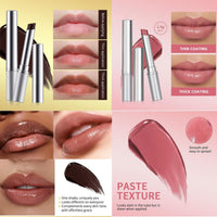 Baorder 2PCS Honey Lipstick Tinted Lip Balm, Hydrating Natural Glossy Black and Pink Lip Balm, Sheer Moisturizing Lipstick Makeup Lip Care for Repairing Dry Lips