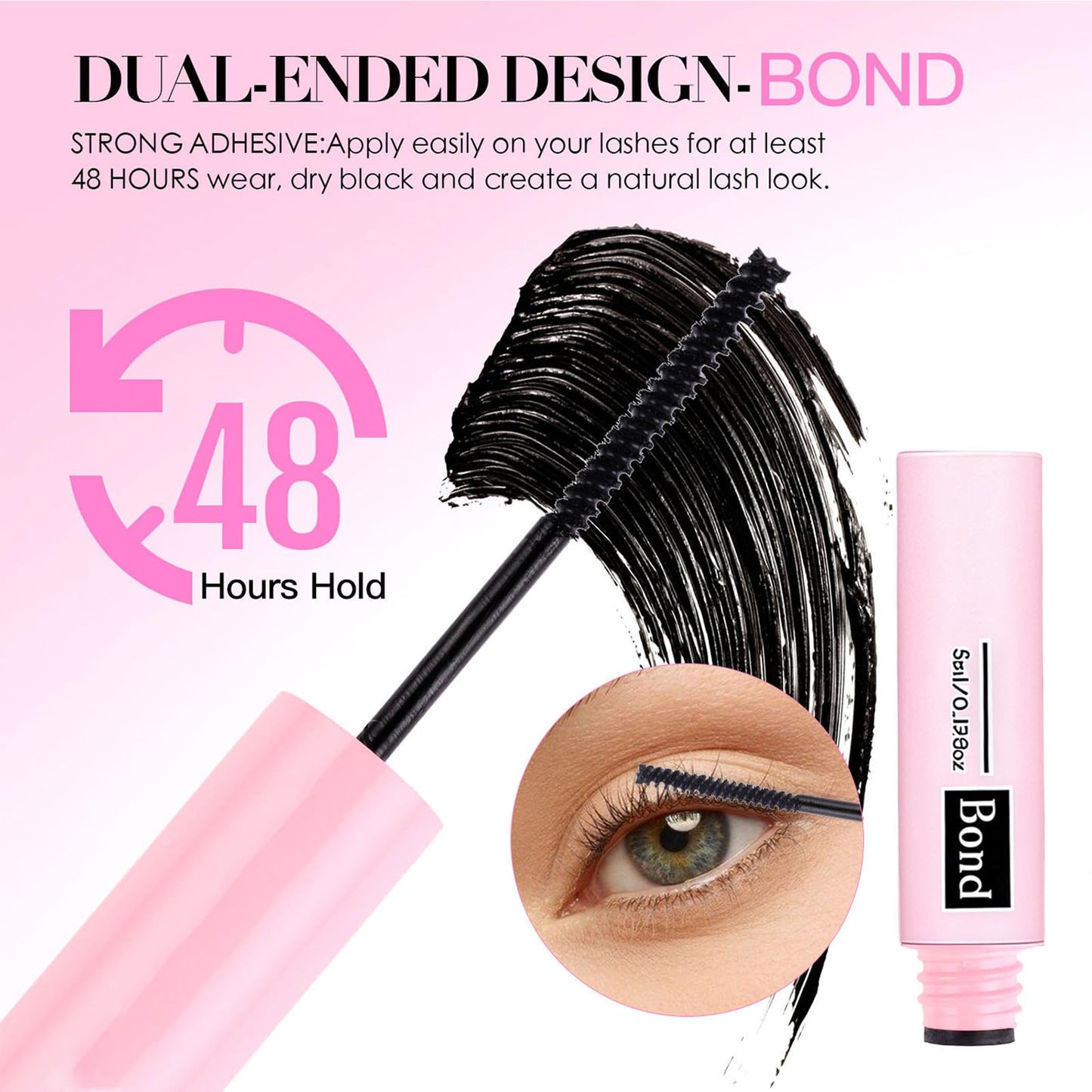 2 Pcs Bond and Seal Lash Glue, Cluster Lash Glue with 72h Hold, Waterproof Bond and Seal for Eyelash Extensions Beginners Self Use at Home - A Surprise Choice