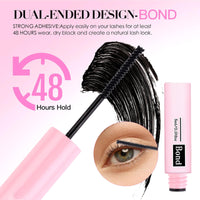 2 Pcs Bond and Seal Lash Glue, Cluster Lash Glue with 72h Hold, Waterproof Bond and Seal for Eyelash Extensions Beginners Self Use at Home - A Surprise Choice