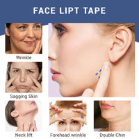 Bettinay 120 PCS Face Lift Tape Invisible, Waterproof Lifting Sticker for Hide Wrinkles Double Chin Saggy