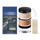 HERBINSOLS Tattoo Cover up Makeup Waterproof - 2 Colors Tattoo Concealer Full Coverage - Natural Body Makeup for Scars and Bruises - Bruise Cover up makeup for All Skin Tones(Light & Dark)