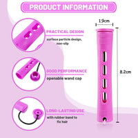 Honicemar 30 Pcs Perm Rollers Set for Long & Short Hair - 0.74 Inch Large Cold Wave Rods, DIY Curling Tools for Natural Hairstyles, Hair Curling Rods for Home or Salon Styling