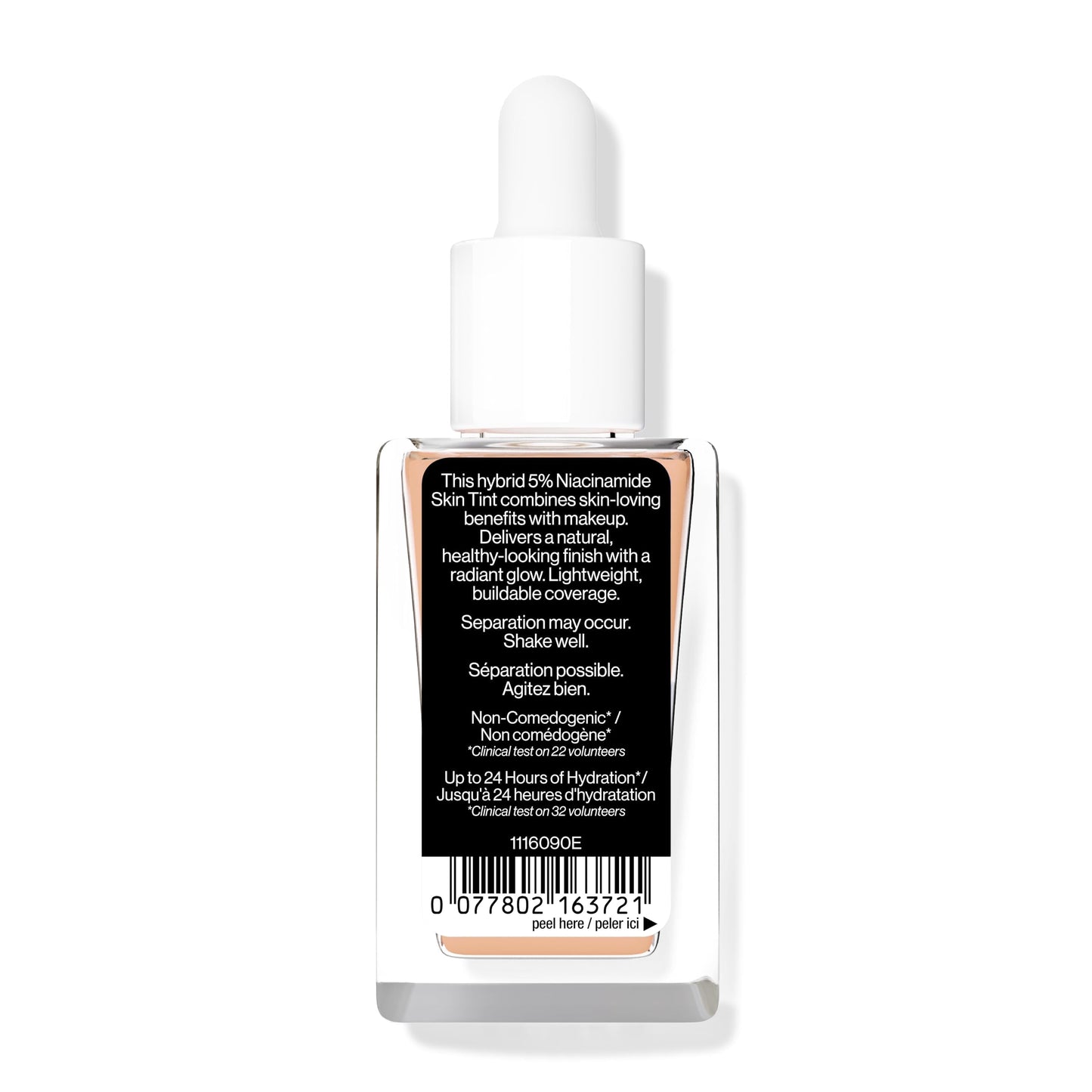 Wet n Wild Bare Focus Niacinamide Skin Tint, Lightweight Foundation with Buildable Formula, Enriched with Hyaluronic Acid and Vitamin E for a Radiant Look, Light