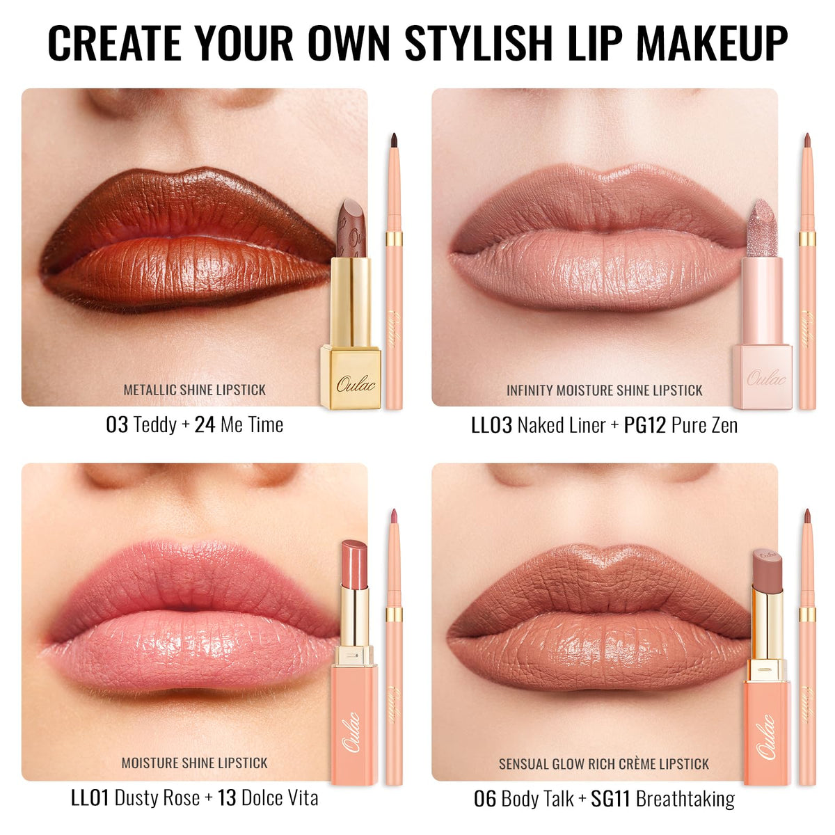 Oulac OULAC Matte Purple Lip Liner, Waterproof Lipliner Pencil Lasts 24H +, Highly Pigmented, Smooth and Smudge-proof Formula, Contour Your Lips, Vegan (08) Well-dressed