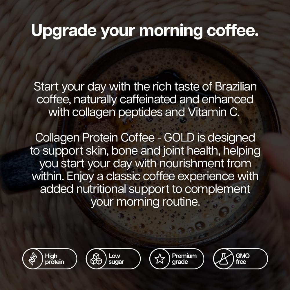 THE PROTEIN WORKS Protein Works | Collagen Protein Coffee - Gold, Caramel Latte, 475g