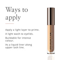 Studio 10 Liquid Foil I-Radiance Eyeshadow - Shimmer Liquid Eyeshadow with Moisture Boosting and Long-Wearing Formula - Metallic Eyeshadow Liquid in Shade Sable