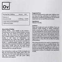 OV Oxford Vitality | Vitamin C Powder | Immune System Health Antioxidant Energy (100g)