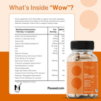 Paused Peri-Menopause Botanical Blend - 60 Plant-Based Capsules | Red Clover, Sage, & Shatavari Blend for Women