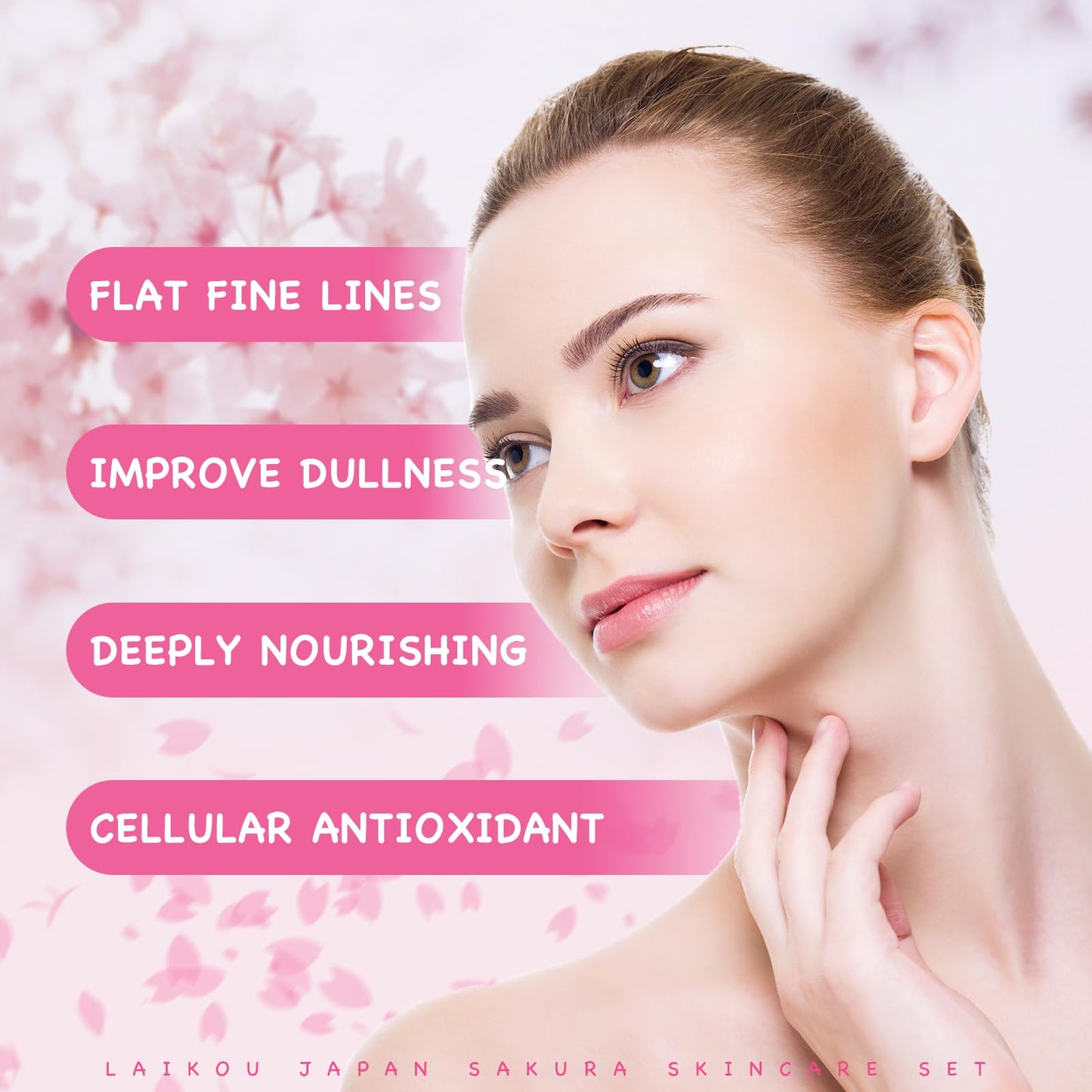 Leogony 13pcs Skincare Set for Teenagers Girls Kids, Cherry Blossom Gifts Skin Care Sets & Kits