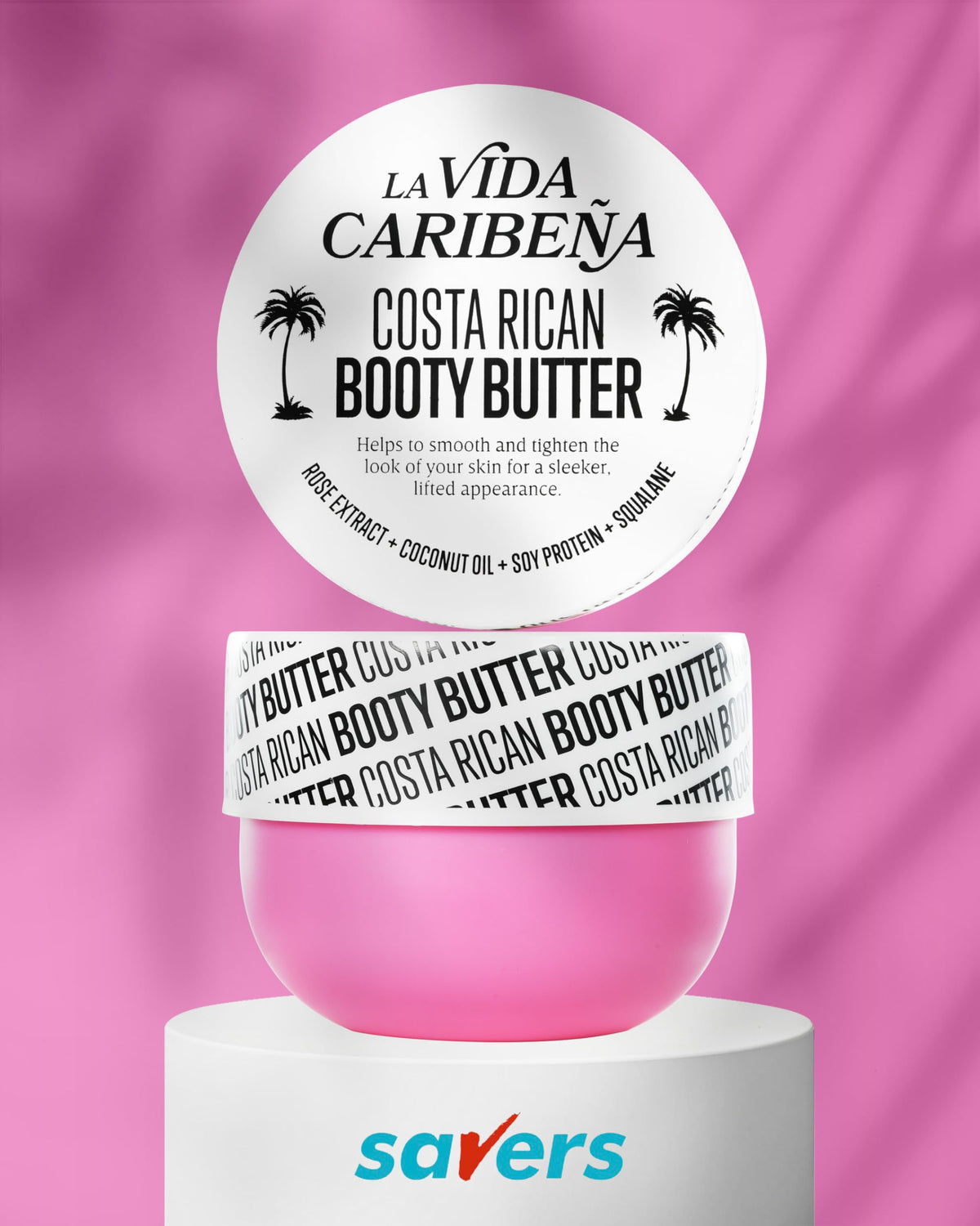 La Vida Caribena Costa Rican Booty Butter, Skin Smoothing Body Cream, Body Butter, 200ml