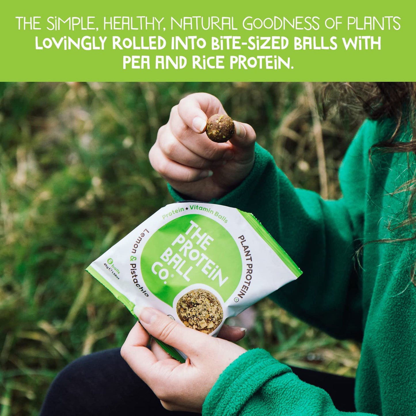 THE PROTEIN BALL CO Protein Balls Vegan Mixed Variety Pack by The Protein Ball Co - Natural, Plant Based Protein Snacks with Added Vitamins - 10 x 45g Bags - High Fibre, Gluten Free, No Artificial Sweeteners