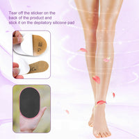 Gadgetking 40x Exfoliating Hair Removal Pad Set Smooth Away Legs Skin Pads Arm Face Remover Device Eraser Tool Magic Exfoliation Body Silky Exfoliator