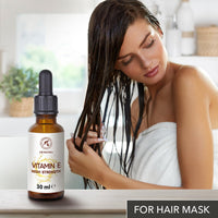 AROMATIKA trust the power of nature High Strength Pure Vitamin E 30 ml - Vitamin E Drops - Natural - Cosmetic Base - Vitamin E for Skin Care - for Face - Skin - Hair - Nails - Lips - Beauty