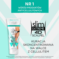 EVELINE COSMETICS Eveline Cosmetics Slim Extreme 4D Slim Extreme 3D Slimming & Anti-Cellulite Serum - Body Sculpting Formula with Lipocell SLIM® & L-Carnitine, Infused with Caffeine, Collagen & Elastin - 250 ML