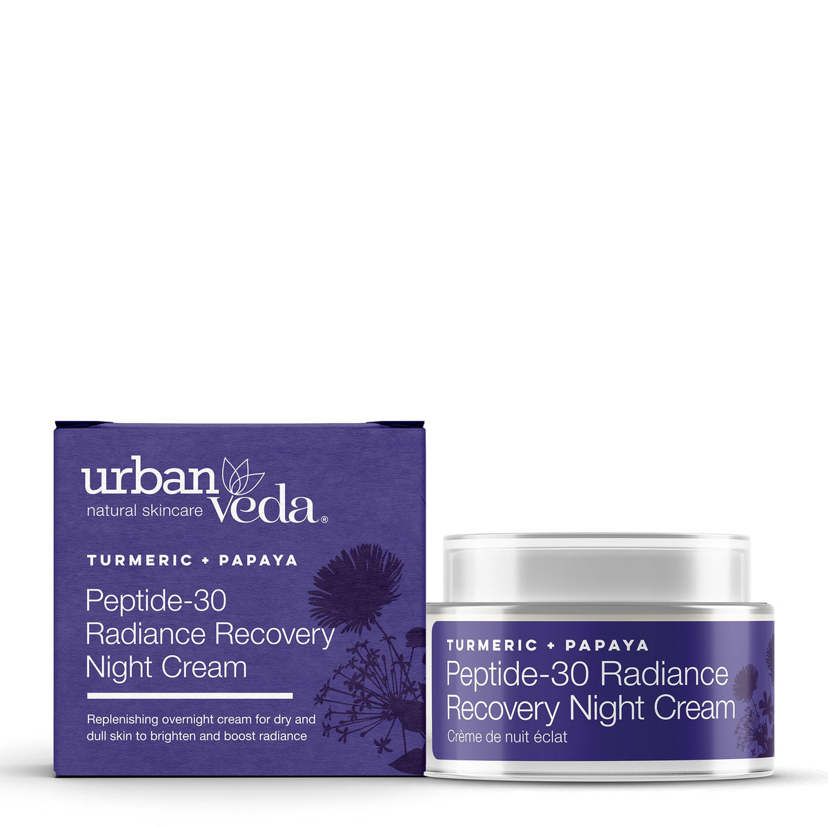 Urban Veda Peptide-30 Radiance Night Cream| Vitamin C Cream For Dry Skin | Peptide and Turmerone | Night Moisturiser |Anti Aging Face Cream | Collagen Face Cream | 50 ml