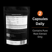 Natral Maca Root Black & Yellow 8000mg Complex enriched with KSM Ashwagandha & Ginseng - 120 High Strength Capsules