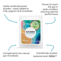 PrecisionBiotic Alflorex® Children - Original 35624™ Strain - Daily Gut Supplement for ages 3 and up - 30 Sachets