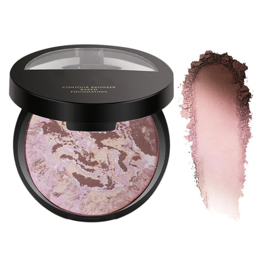 Bettinay Baked Foundation, Sweatproof Brighten Powder Foundation for Mature Skin Color Correcting (#4)