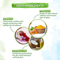 Mamaearth Ubtan Natural Face Wash for Dry Skin with Turmeric & Saffron for Tan removal and Skin brightning 100 ml - SLS & Paraben Free