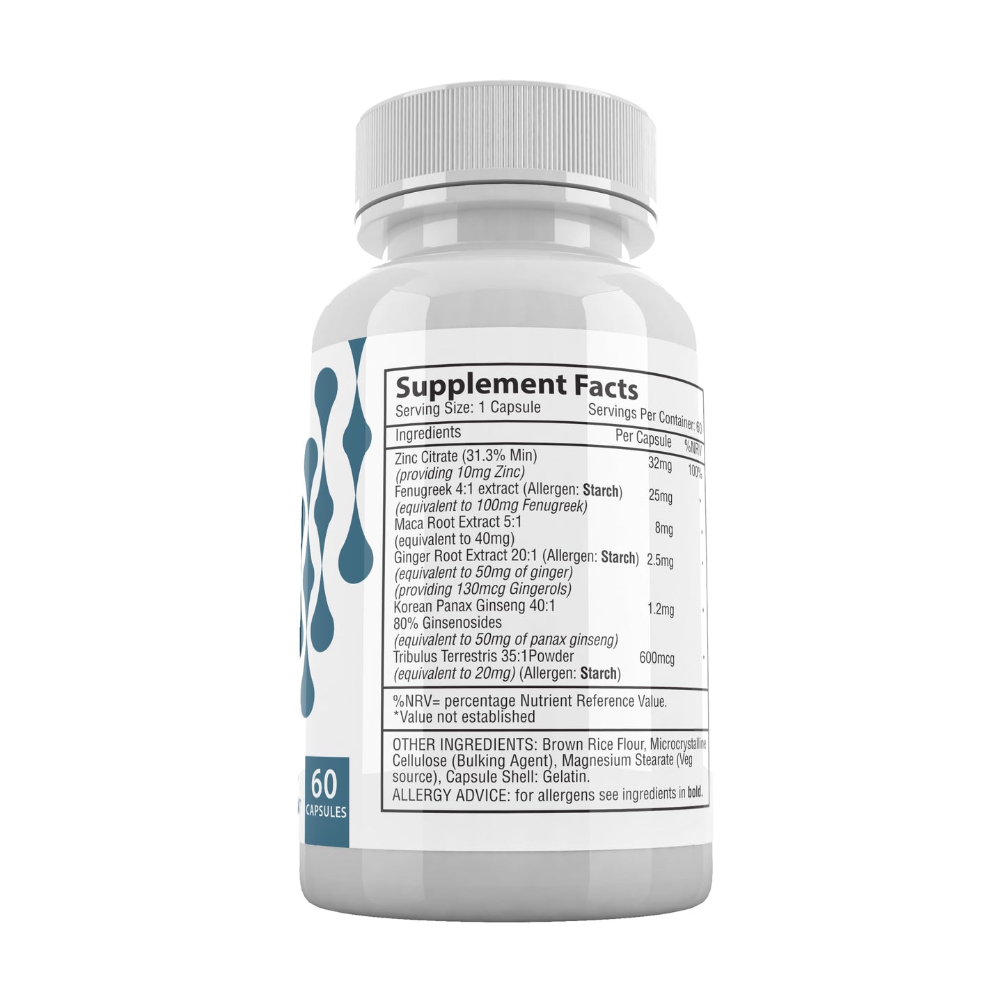EYSANESHOP Semenoll Male Performance Formula 60 Capsules - 1 Month Supply