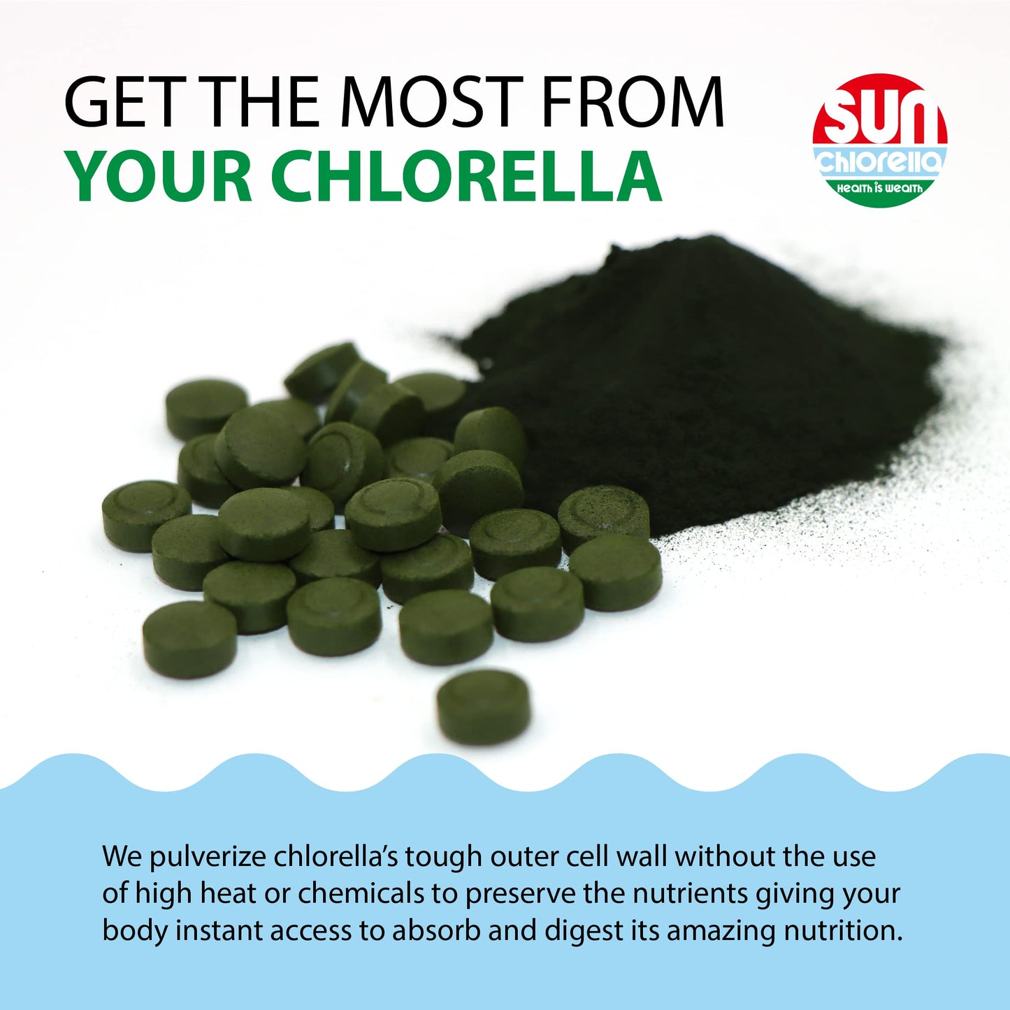 Sun Chlorella A - Pack of 300 Tablets