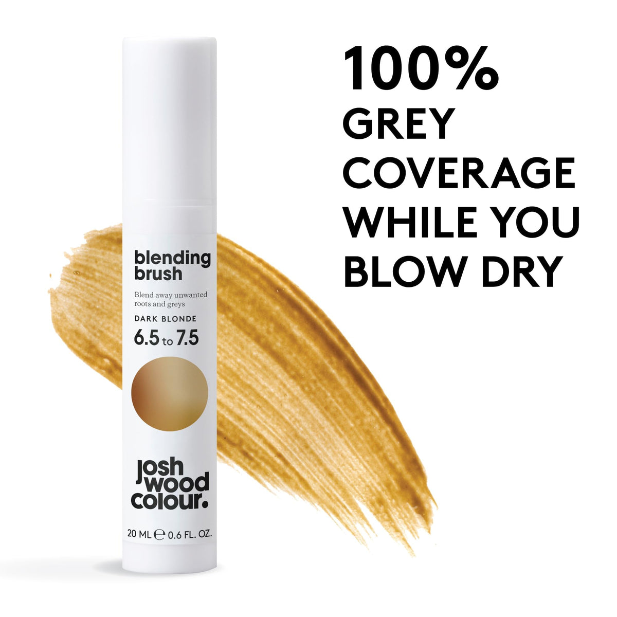 Josh Wood Colour Permanent Colour 8.0 & Dark Blonde Blending Brush, Leaves Hair Super Shiny and Hydrated with Full Grey Coverage, Natural-looking and Vegan