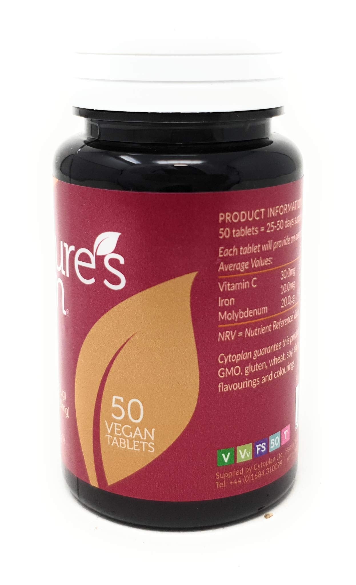 Natures Own Food State Iron Molybdnm 50 Tablets