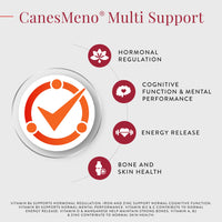 CanesMeno Menopause Support Multi Support 30 Tablets, containing Red Clover and 17 Vitamins and Minerals