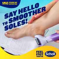 Dr. Scholl's Scholl ExpertCare 2-in-1 File & Smooth. Dual Speed Pedi Electric Foot File for Hard Skin and Callus Removal. Batteries Included