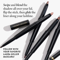 Laura Geller Beauty LAURA GELLER NEW YORK Swipe-n-Line Dual-Ended Eyeshadow + Eyeliner (Onyx/Champagne)